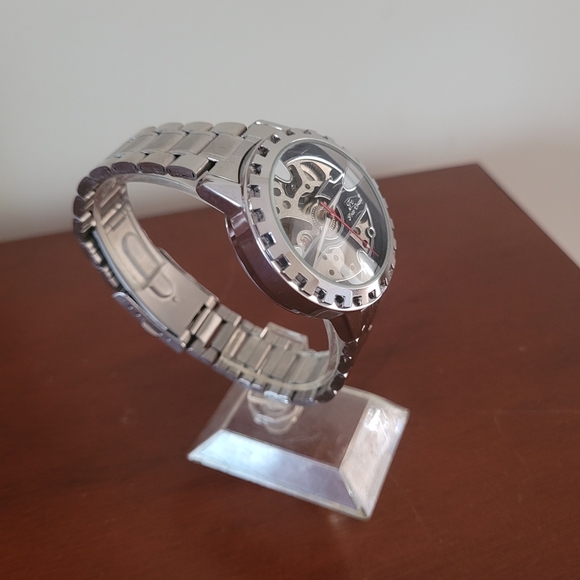 Men’s Silver Automatic luxury men’s FC Free Crane Skeleton Watch - Picture 3 of 4